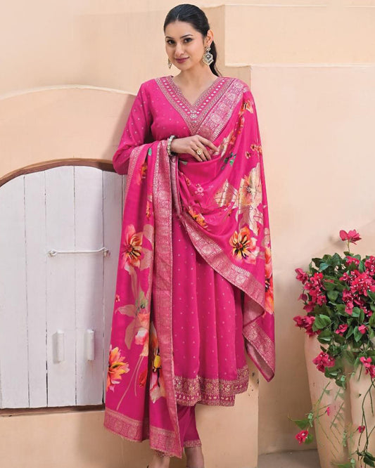 Rose Radiance Anarkali