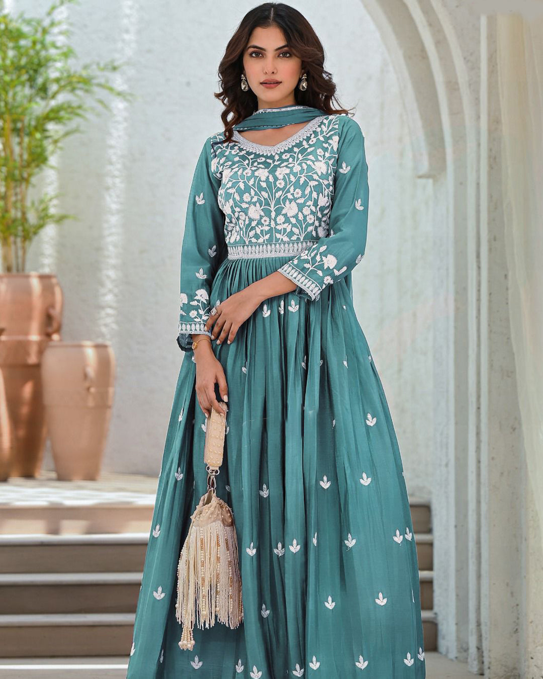Mystic Teal Gown