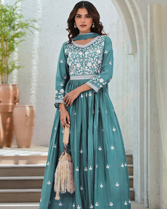 Mystic Teal Gown