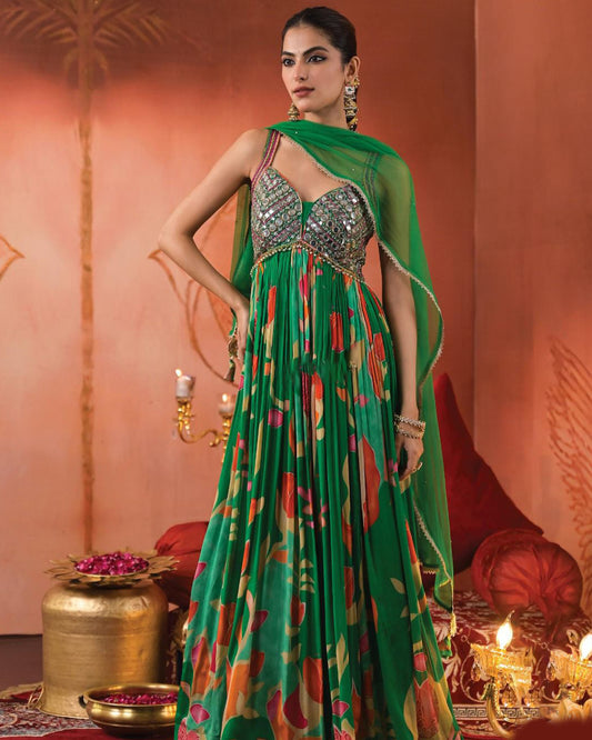 Enchanted Emerald Gown