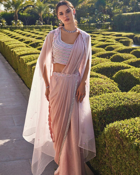 Ethereal Glow Draped Saree