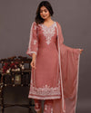 Blush Elegance Chikankari Suit