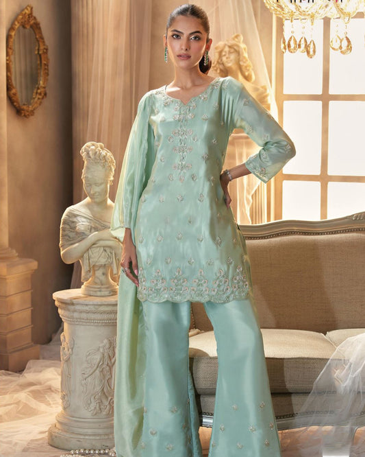 Mint Serenity Indo-Western Dress