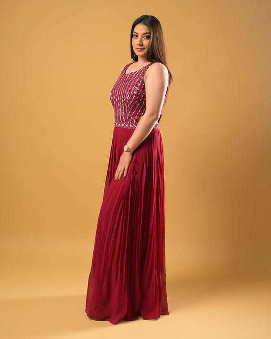 Ruby Radiance Jumpsuit