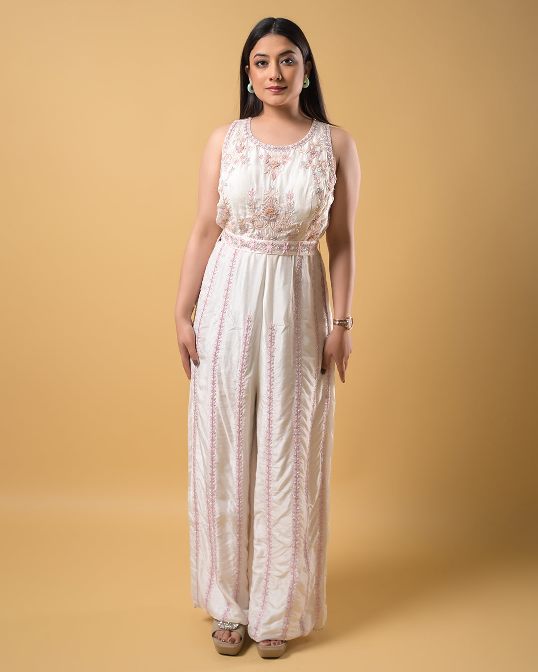 Ivory Glow Jumpsuit