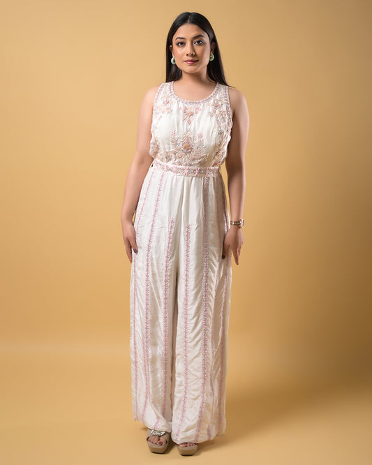 Ivory Glow Jumpsuit