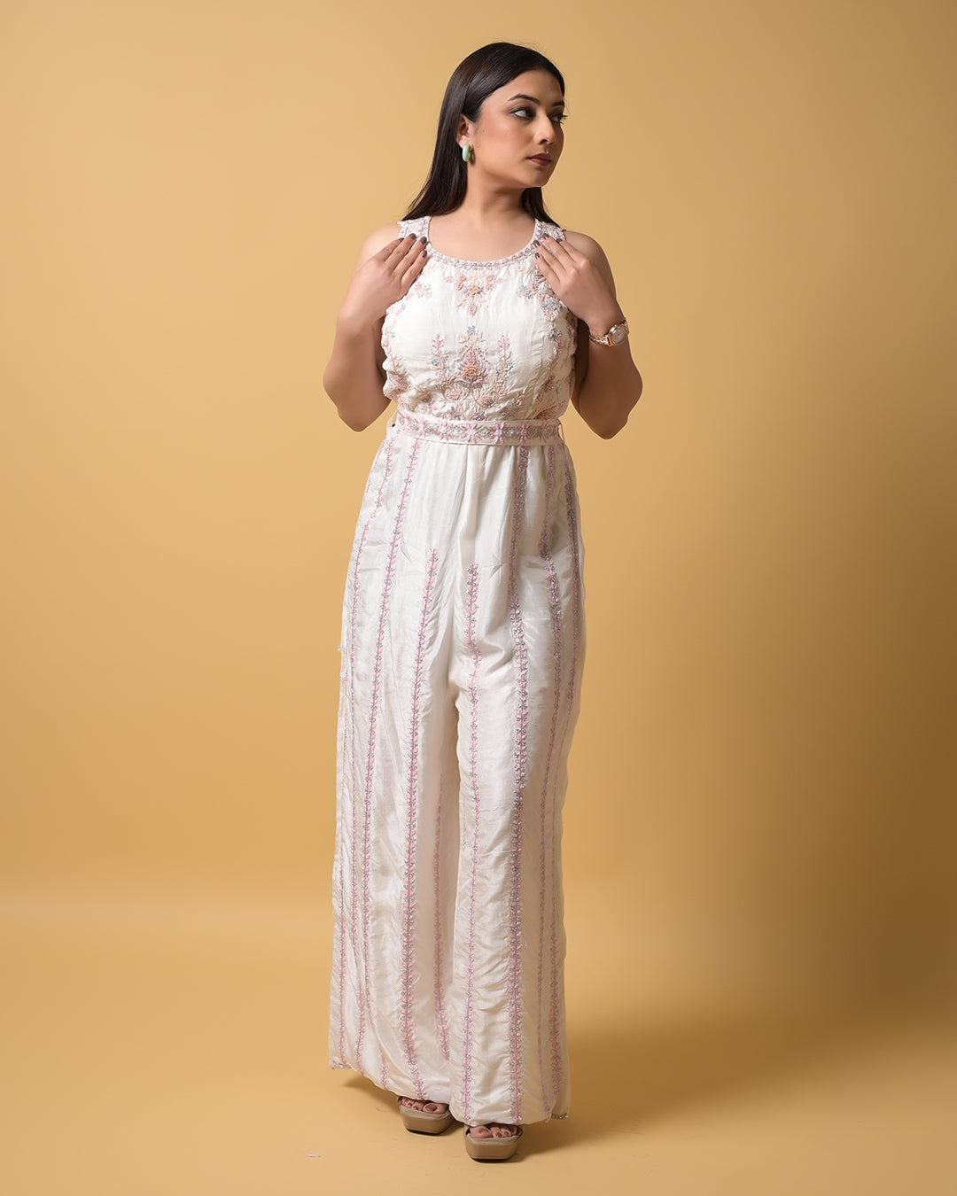 Ivory Glow Jumpsuit