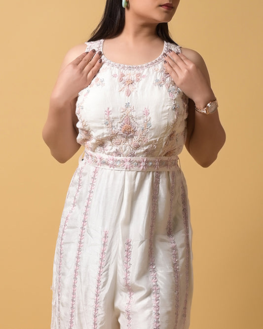 Ivory Glow Jumpsuit