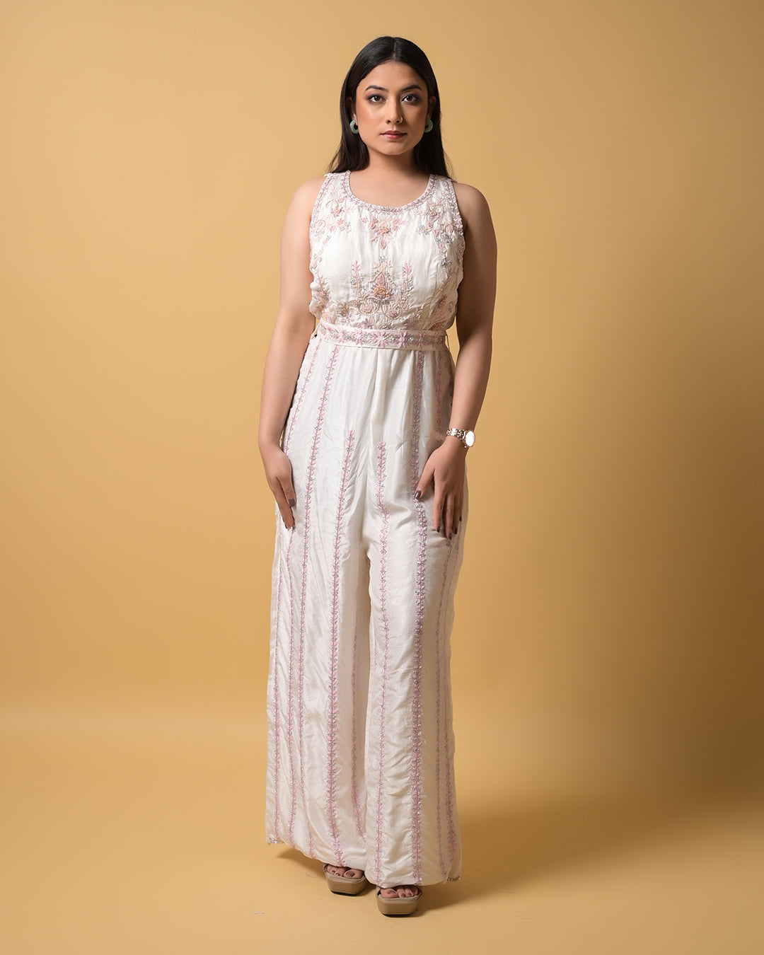 Ivory Glow Jumpsuit