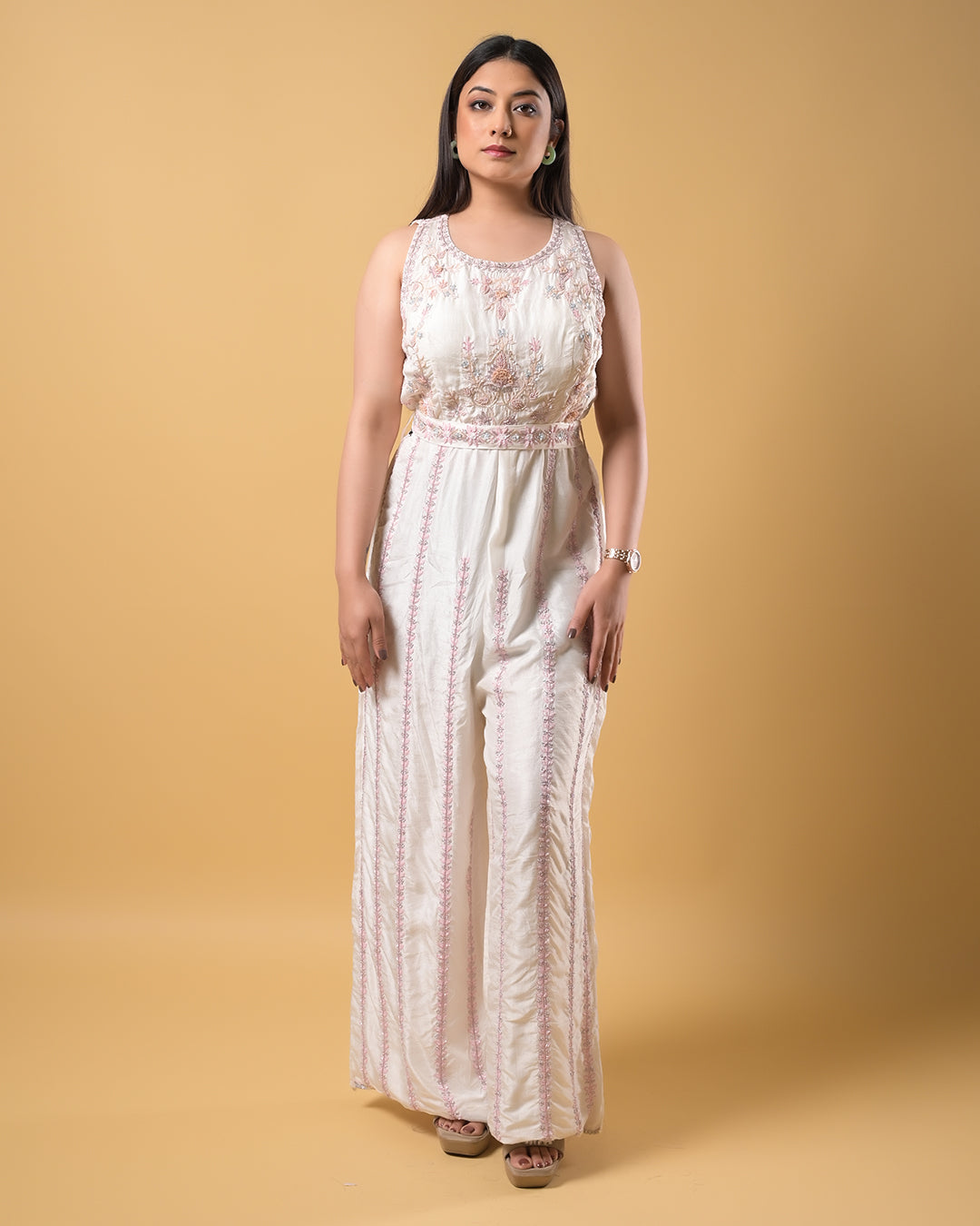 Ivory Glow Jumpsuit