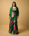 Emerald Breeze Indo-Western Dress