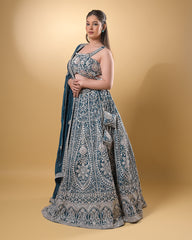 Regal Teal Lehanga
