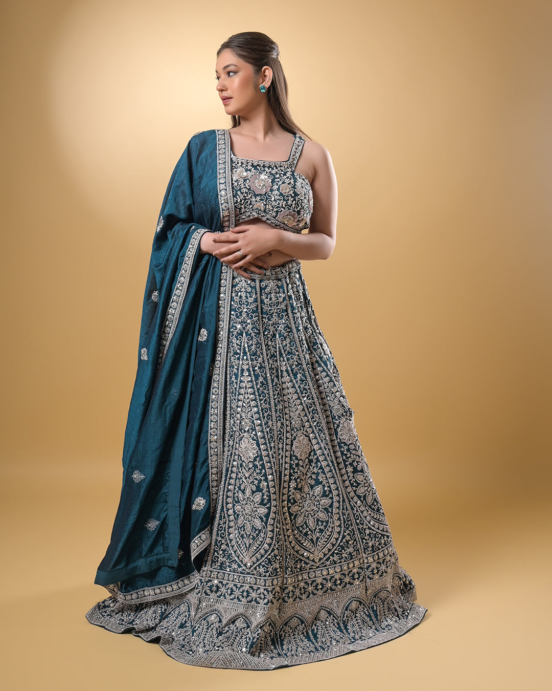 Regal Teal Lehanga