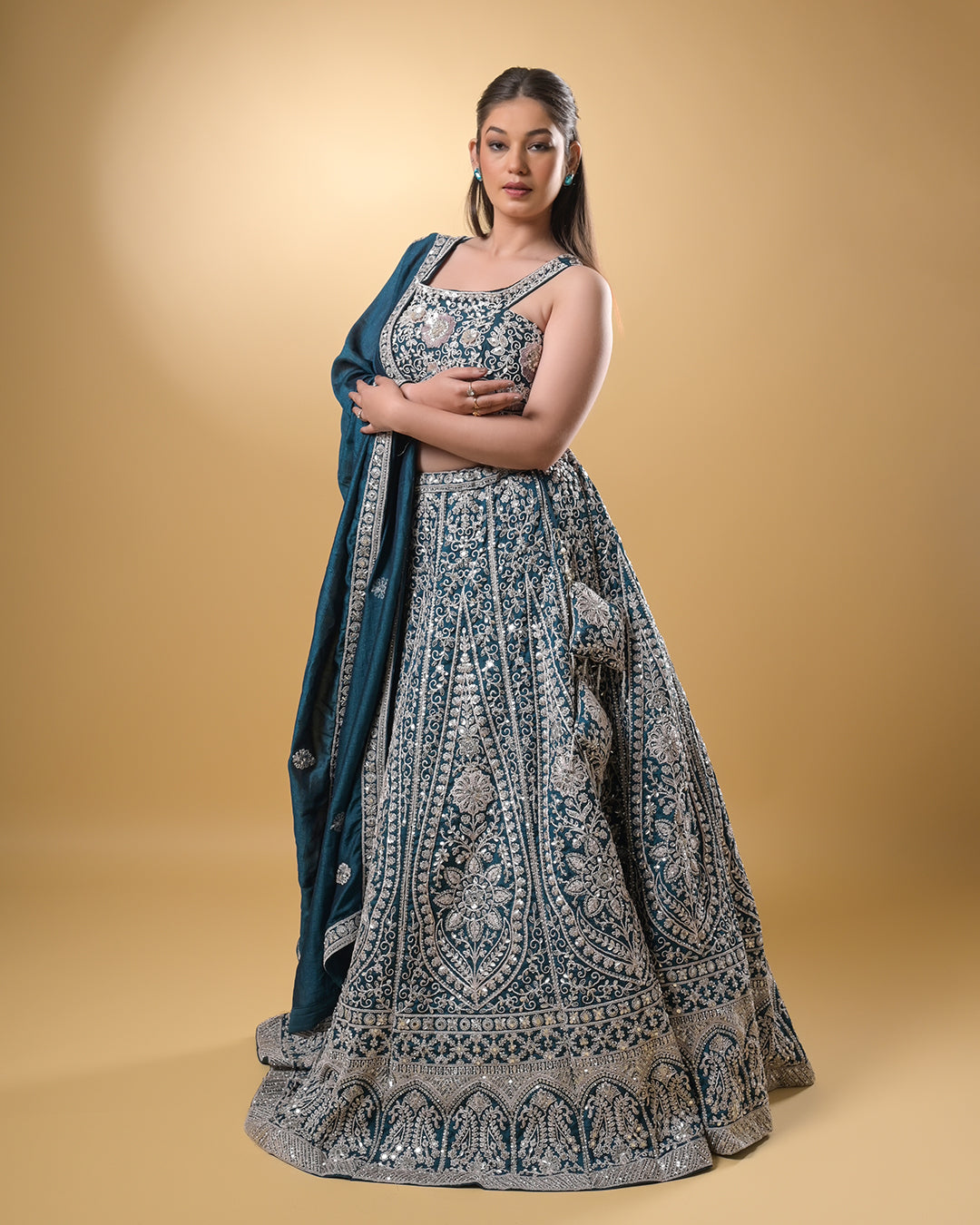 Regal Teal Lehanga