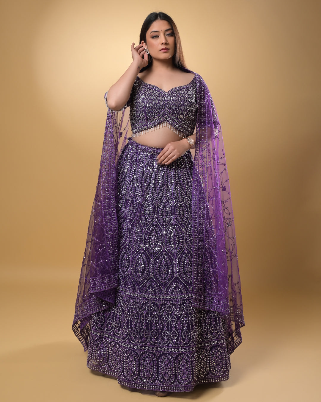 Violet Majesty Lehanga