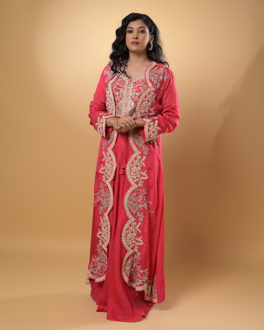 Fuchsia Flair Indo-Western Dress