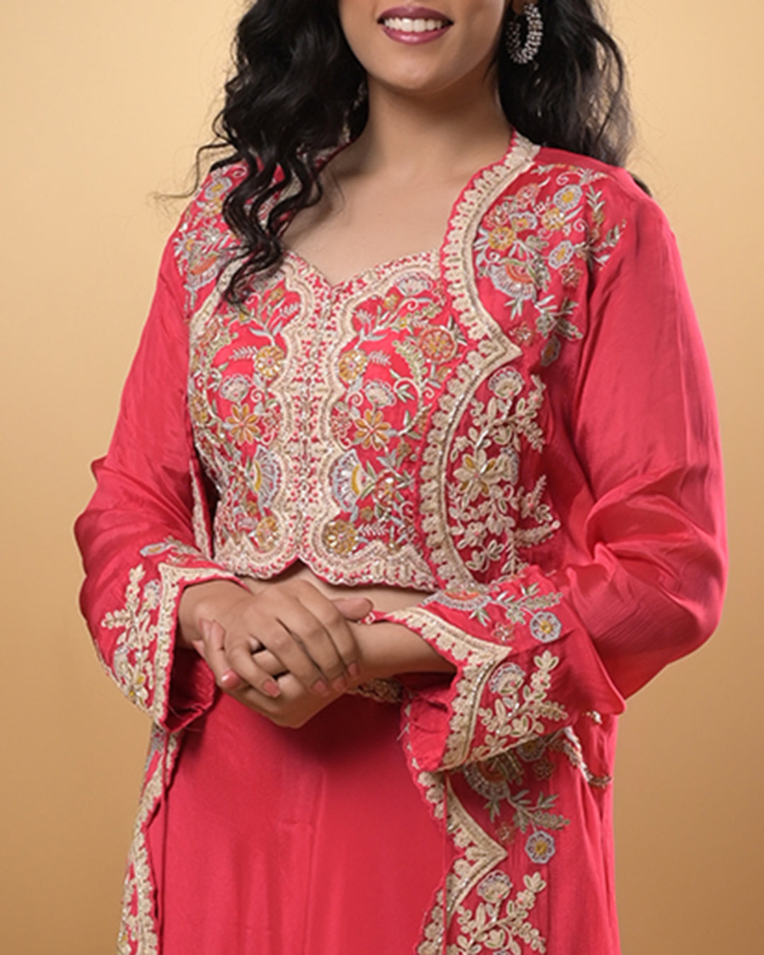Tangerine Bloom – Floral Co-Ord Set