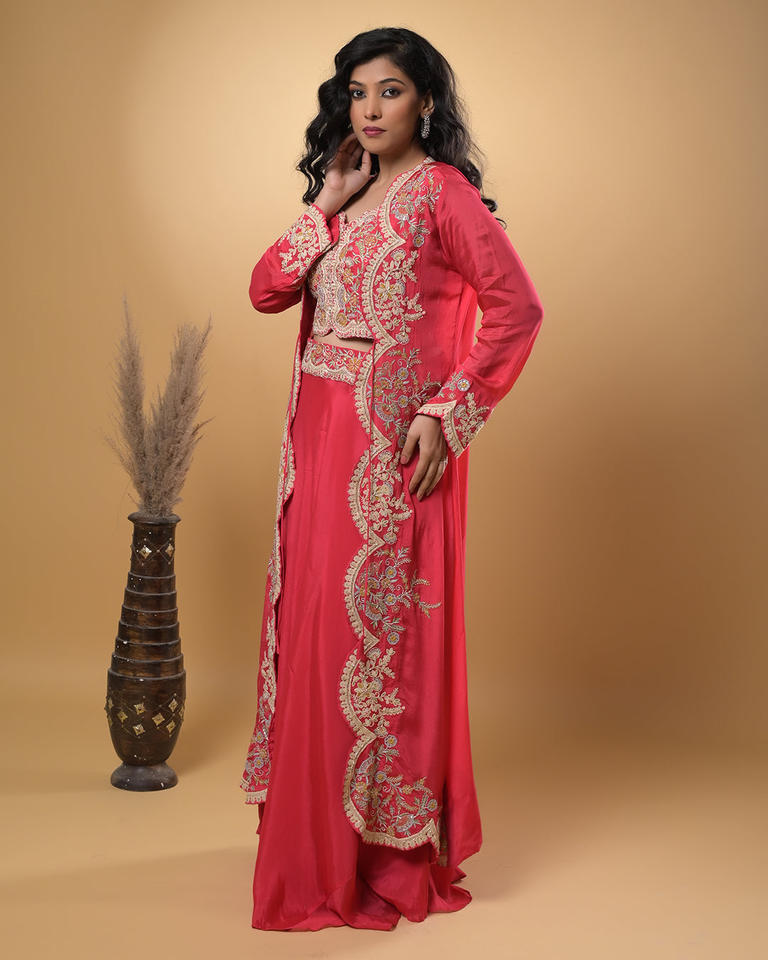 Fuchsia Flair Indo-Western Dress