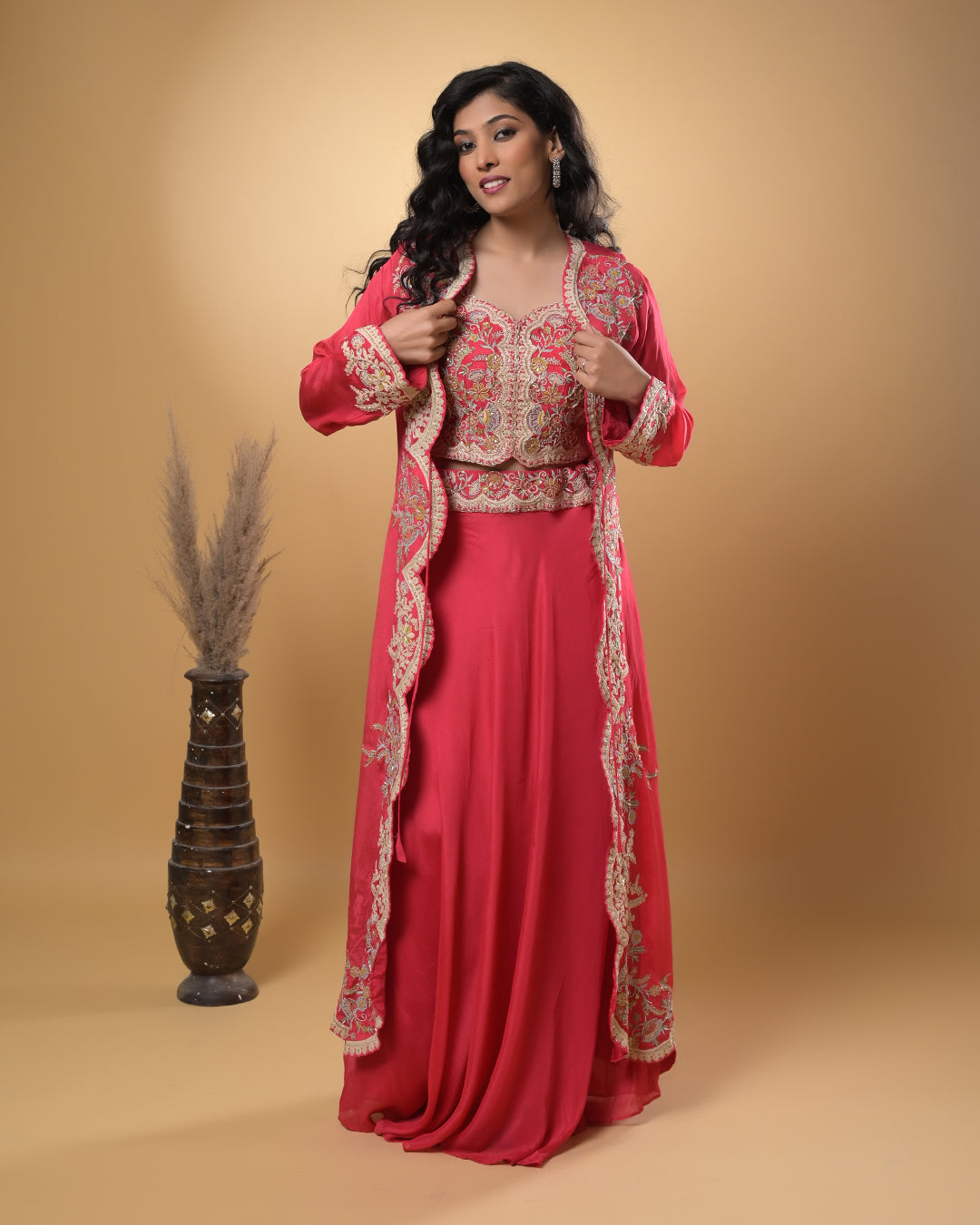 Fuchsia Flair Indo-Western Dress