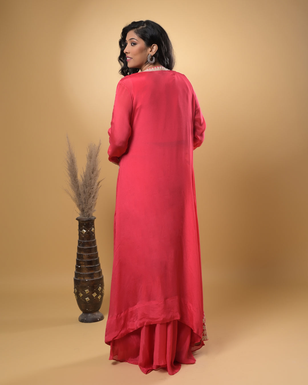 Fuchsia Flair Indo-Western Dress