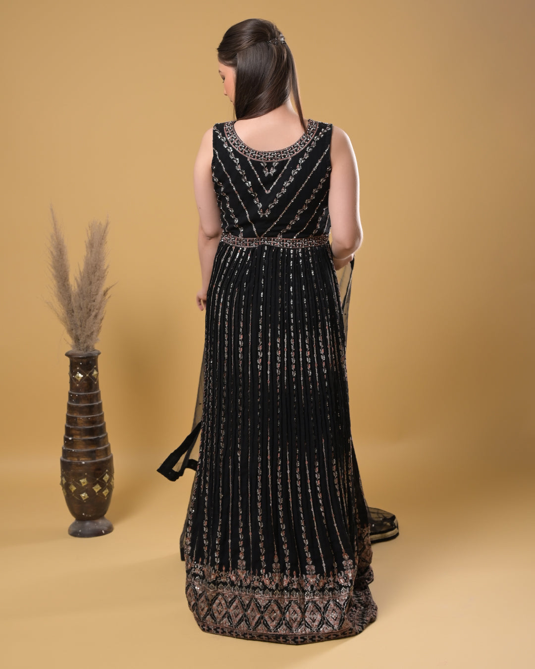Midnight Grace Indo-Western Dress
