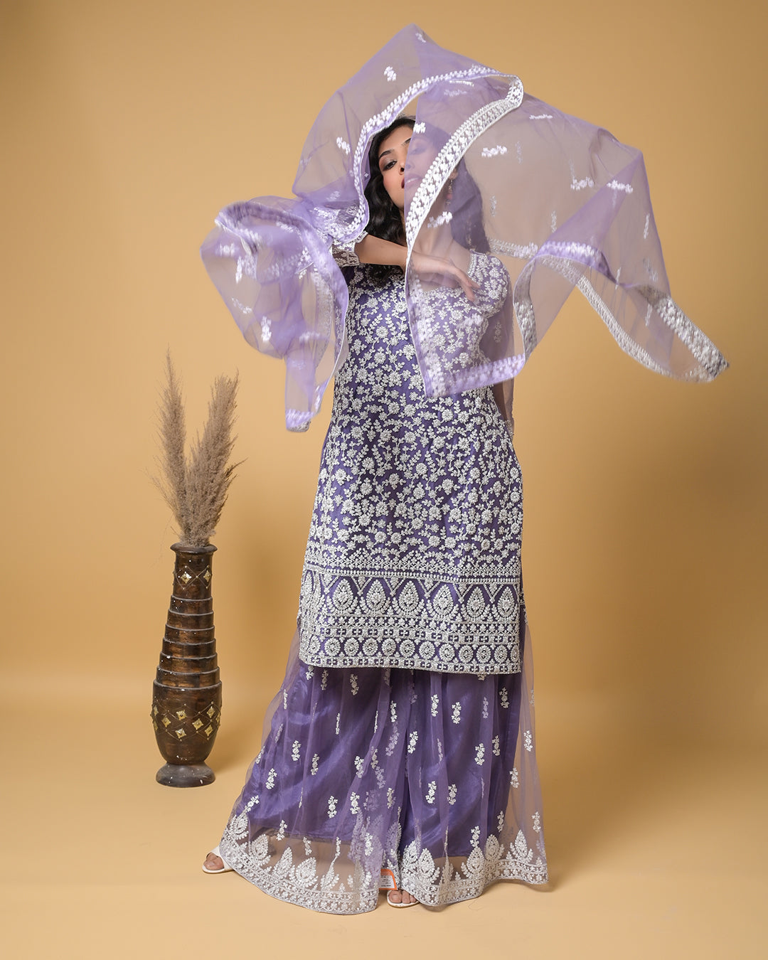 Violet Serenity Indo-Western Dress