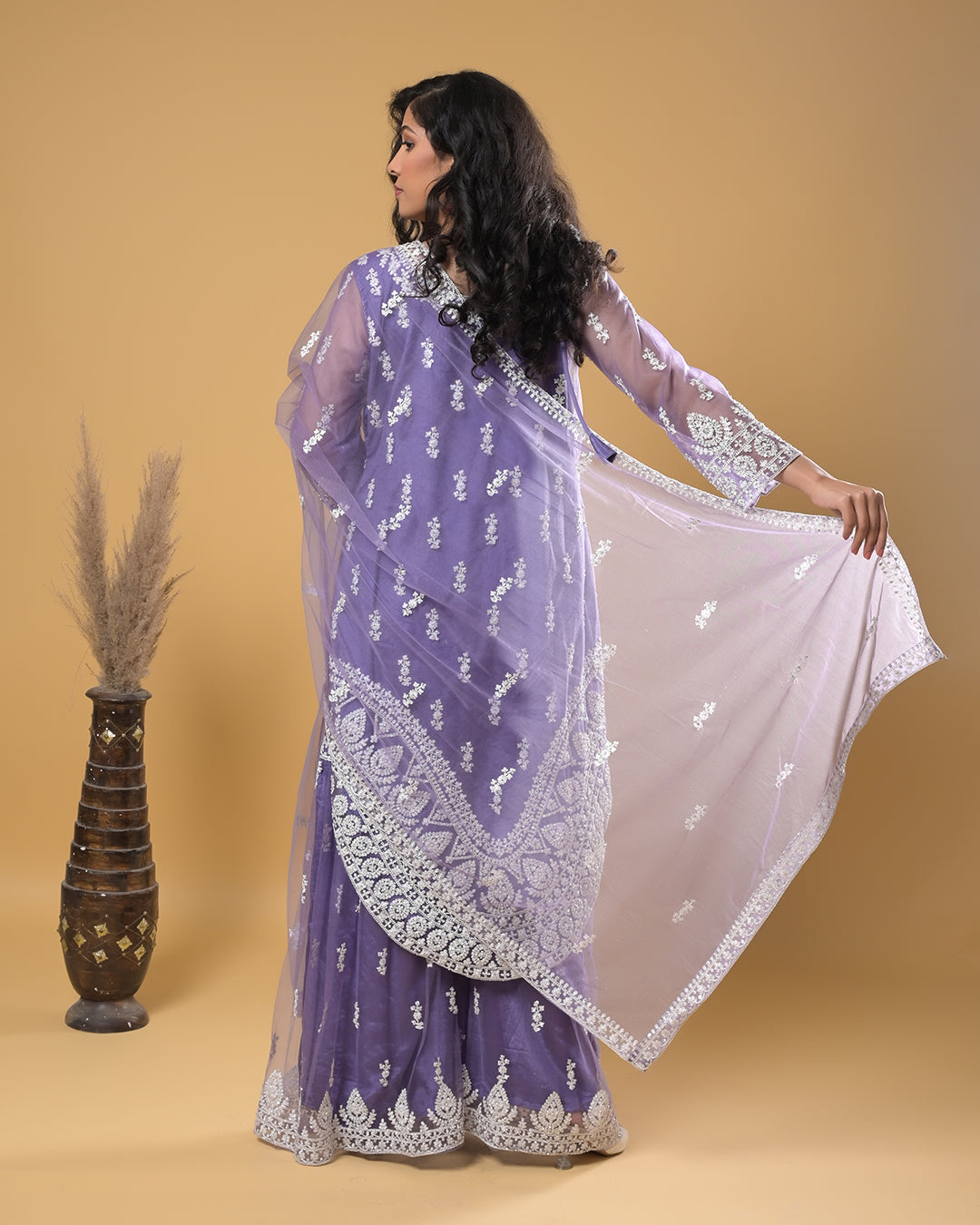 Violet Serenity Indo-Western Dress