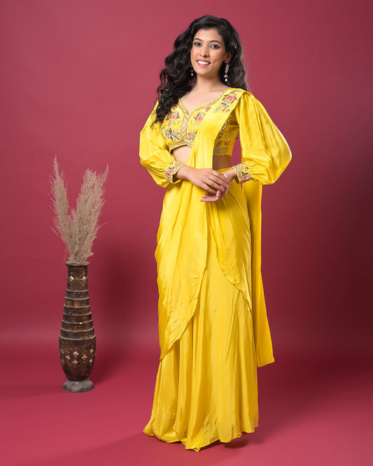 Sunkissed Glow Drape Dress