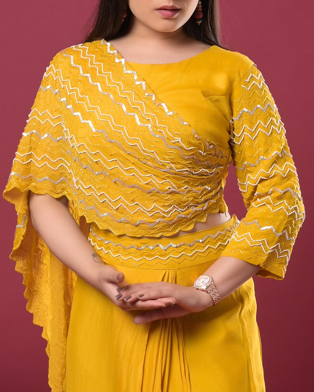 Marigold Muse Drape Dress