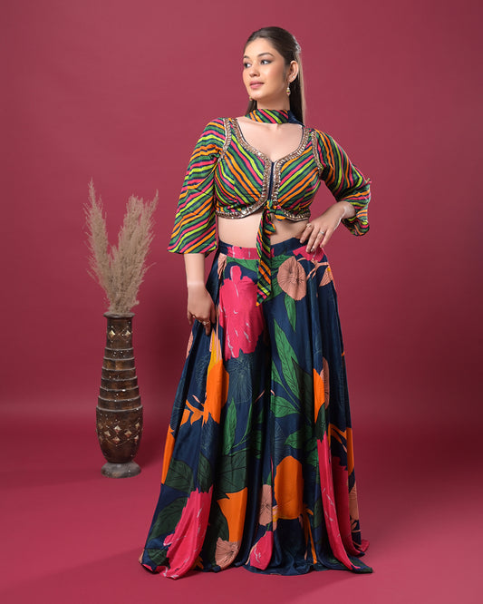 Carnival Chic Indo-Western Dress