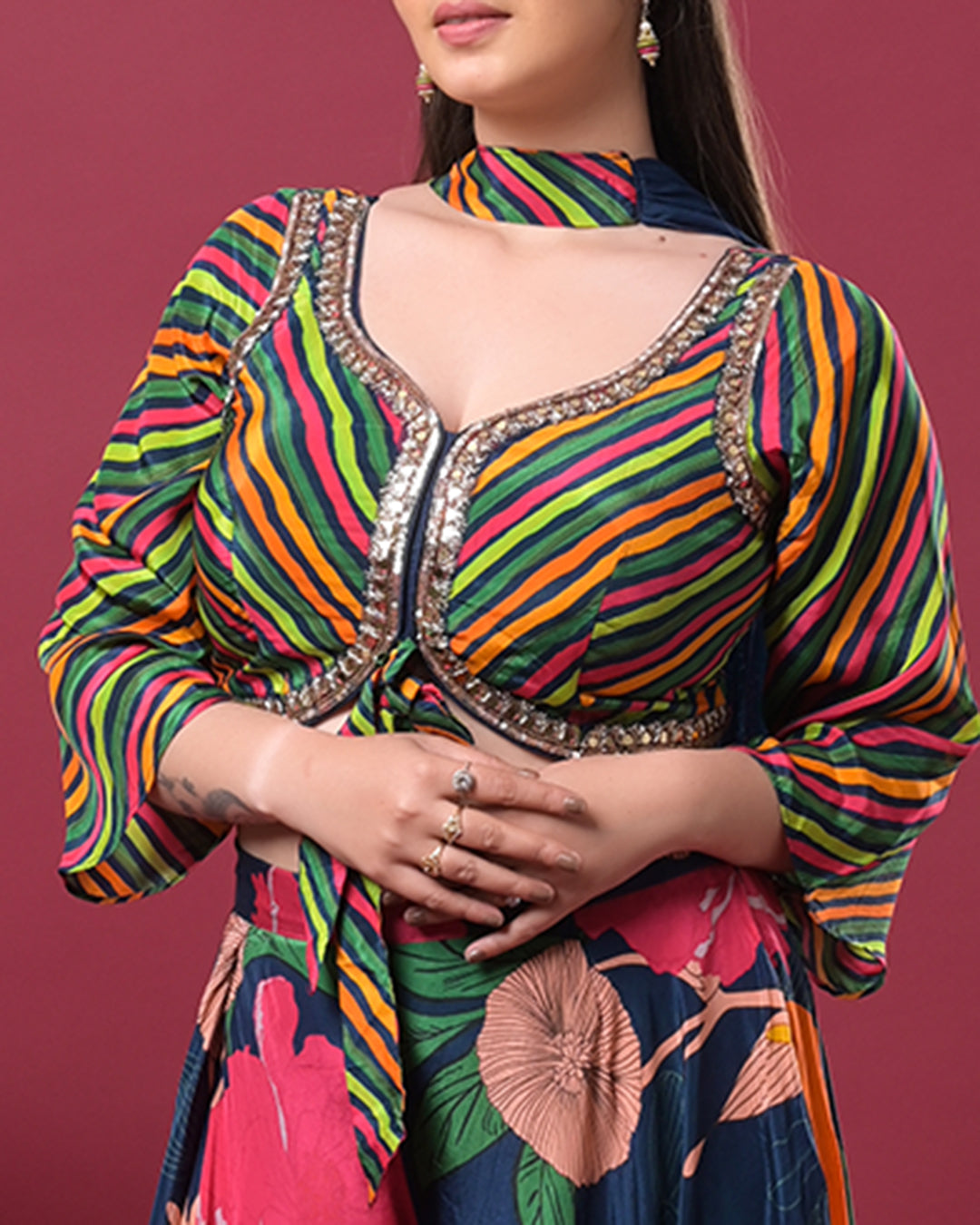 Carnival Chic Indo-Western Dress