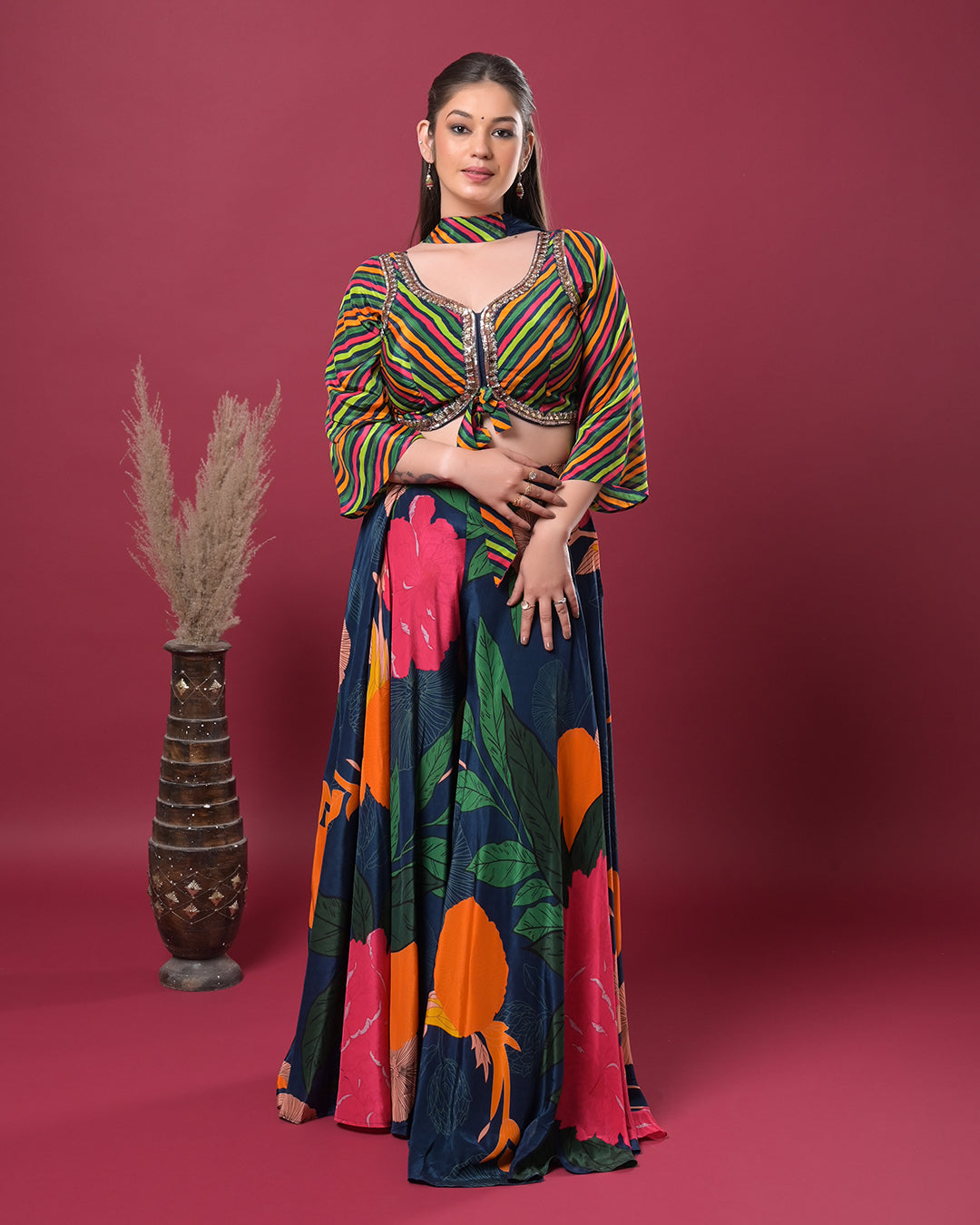 Carnival Chic Indo-Western Dress