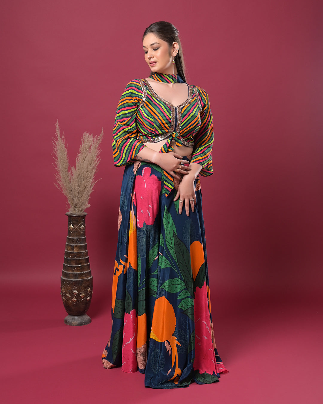 Carnival Chic Indo-Western Dress