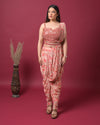 Peachy Glow Indo-Western Dress
