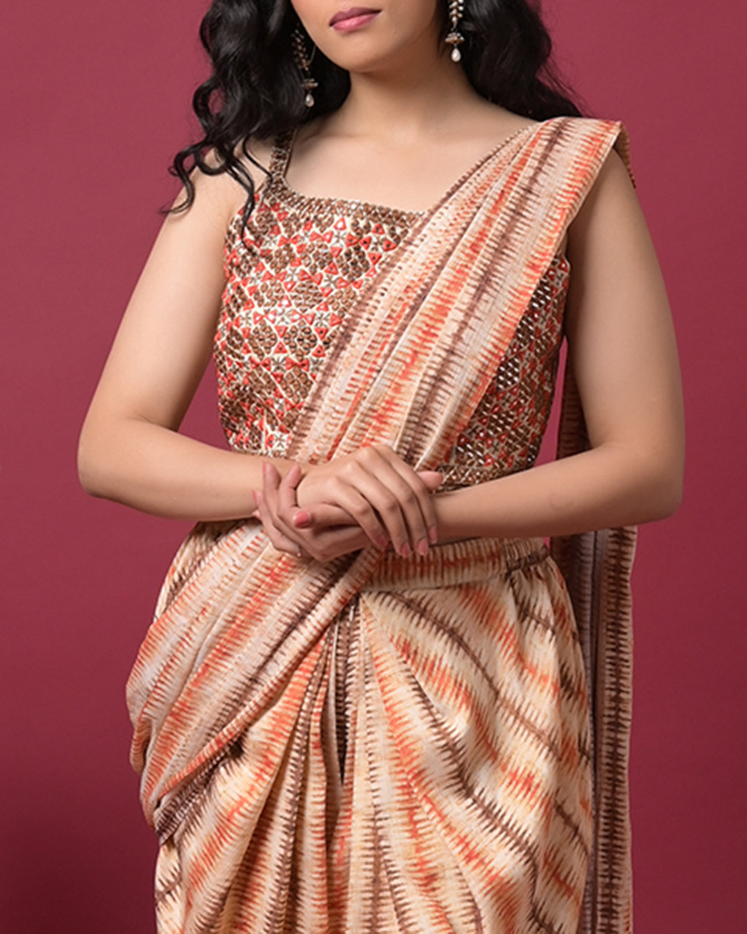 Sunset Blush Indo-Western Dress
