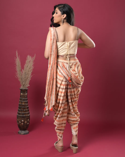 Sunset Blush Indo-Western Dress
