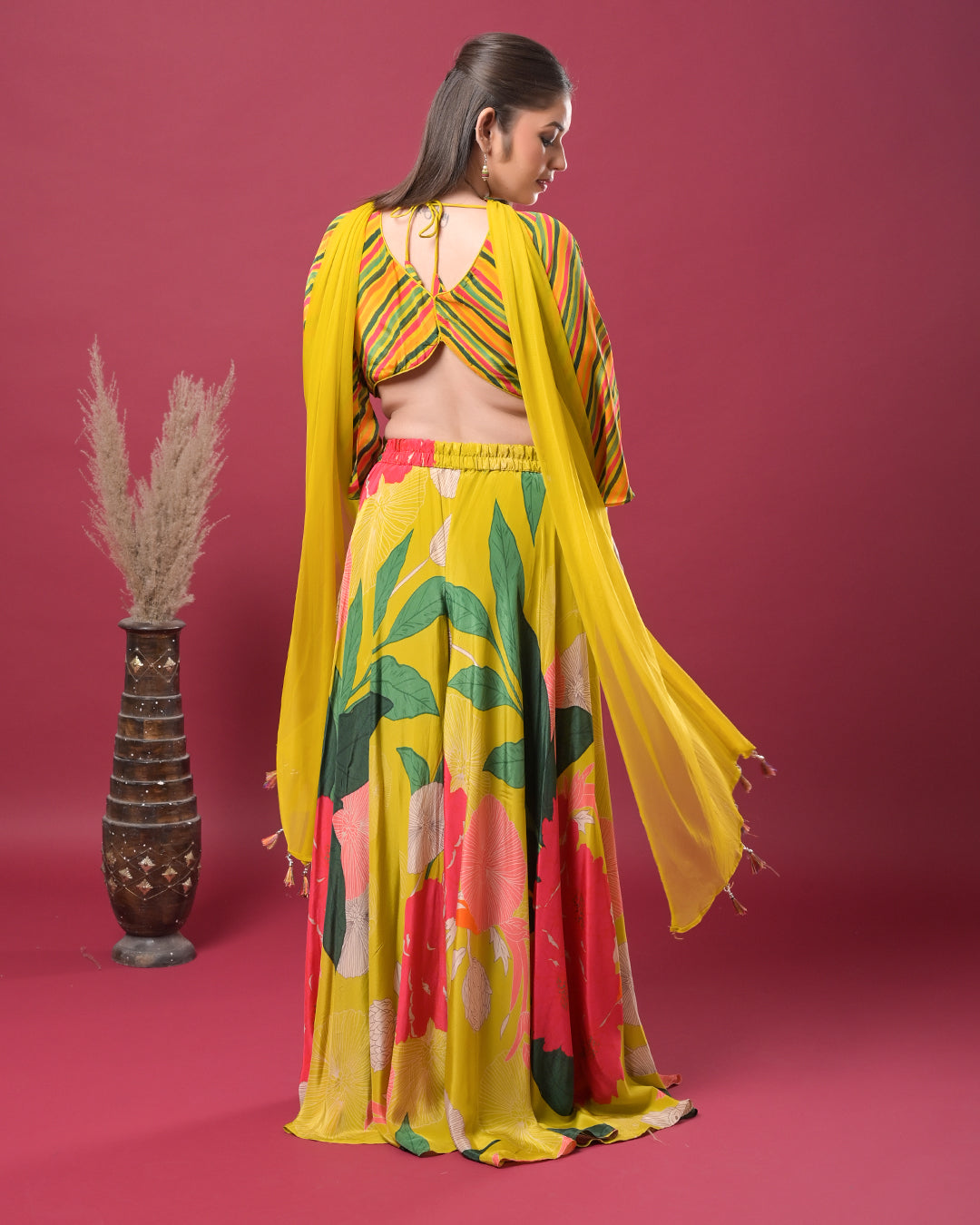Tropical Sunshine Indo-Western Dress