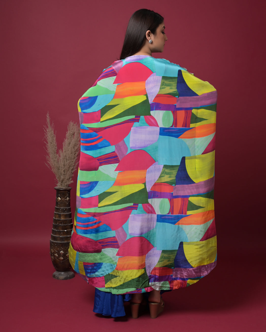 Electric Sapphire Indo-Western Dress
