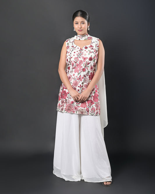 Ivory Rouge Indo-Western Dress