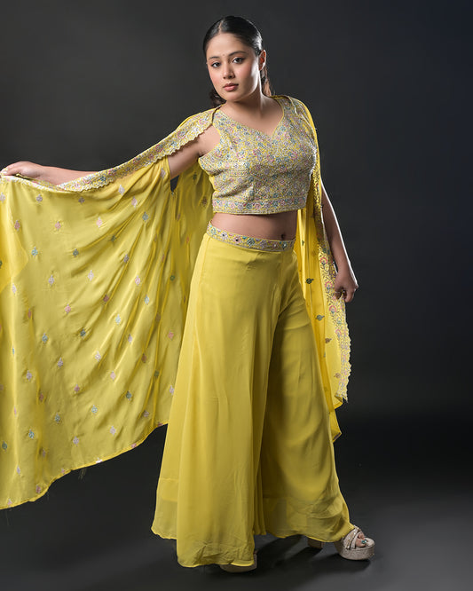Sunlit Glow Indo-Western Dress