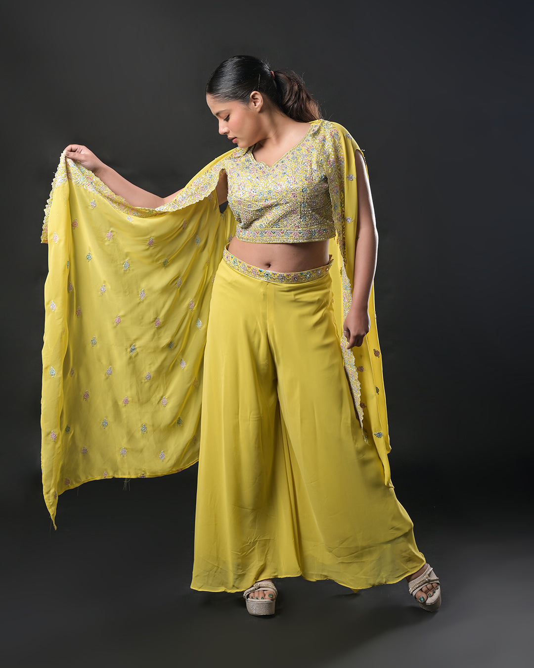 Sunlit Glow Indo-Western Dress