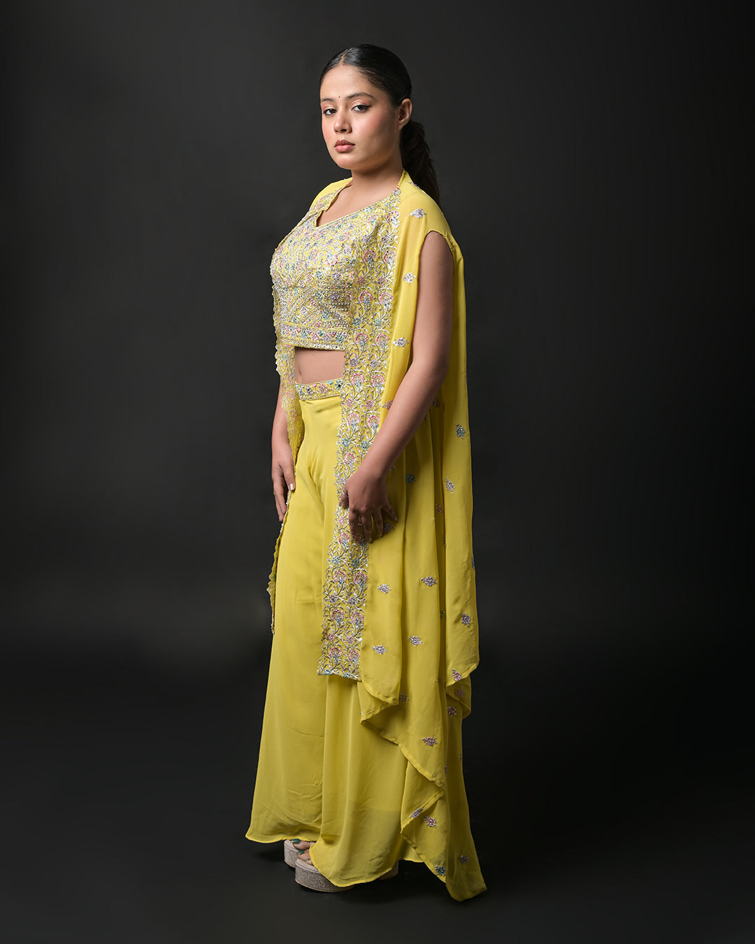 Sunlit Glow Indo-Western Dress