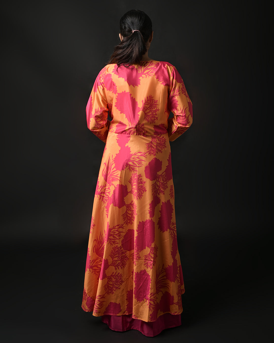 Sunset Bloom Indo-Western Dress