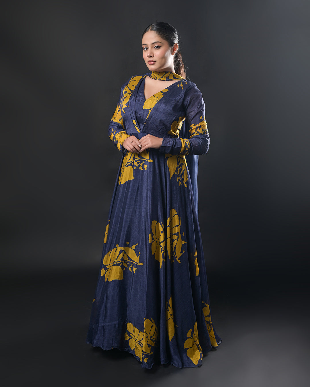 Midnight Bloom Gown
