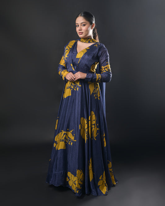 Midnight Bloom Gown