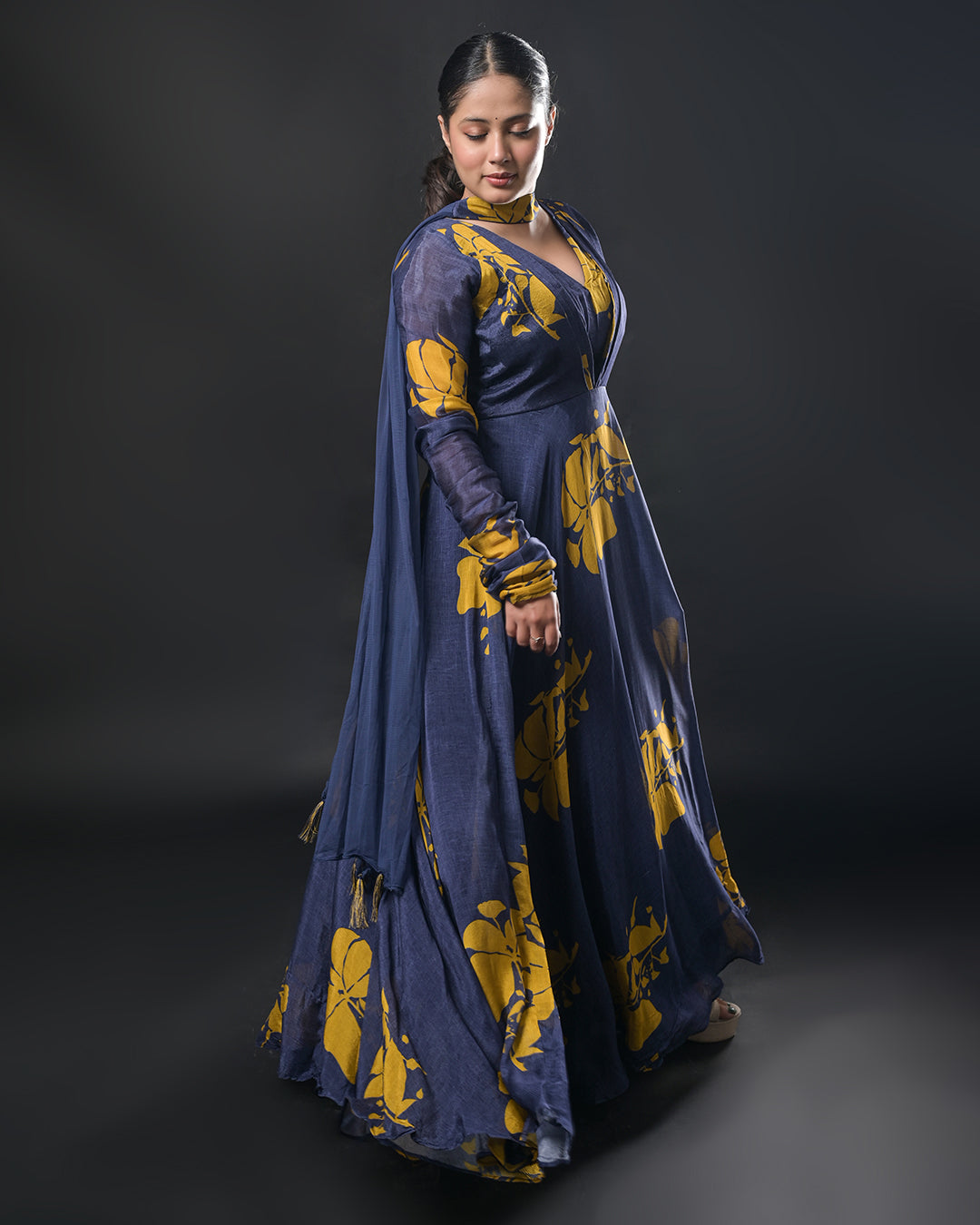 Midnight Bloom Gown