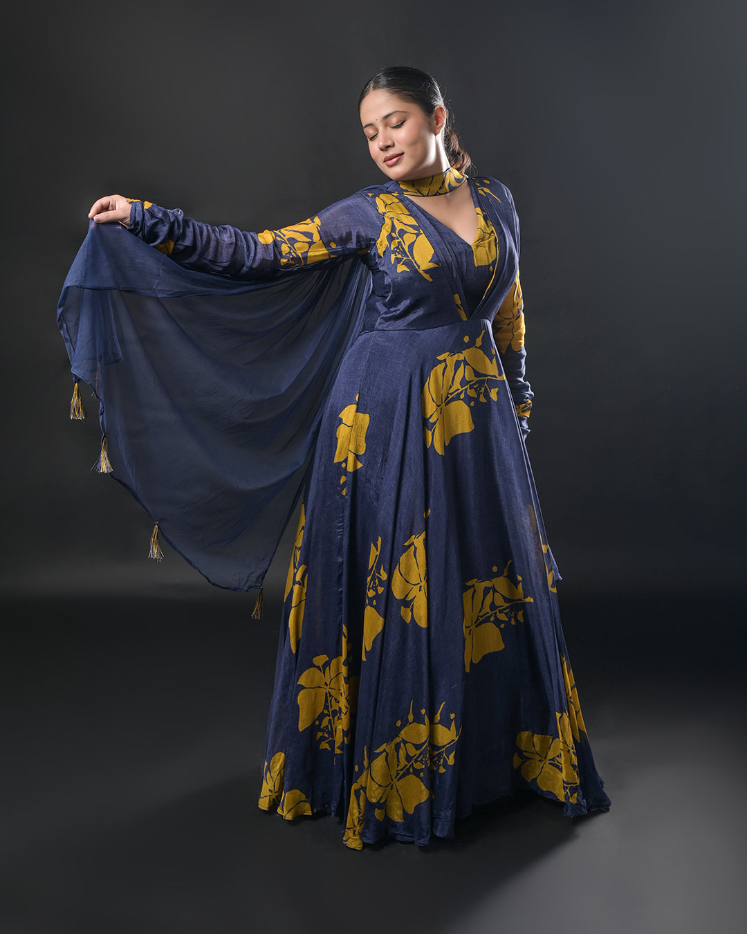 Midnight Bloom Gown