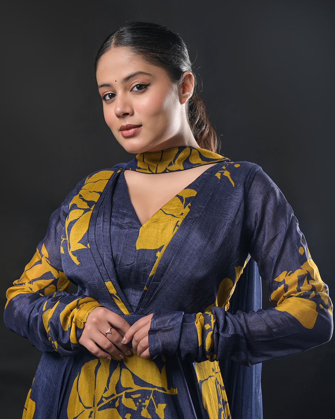 Midnight Bloom Gown