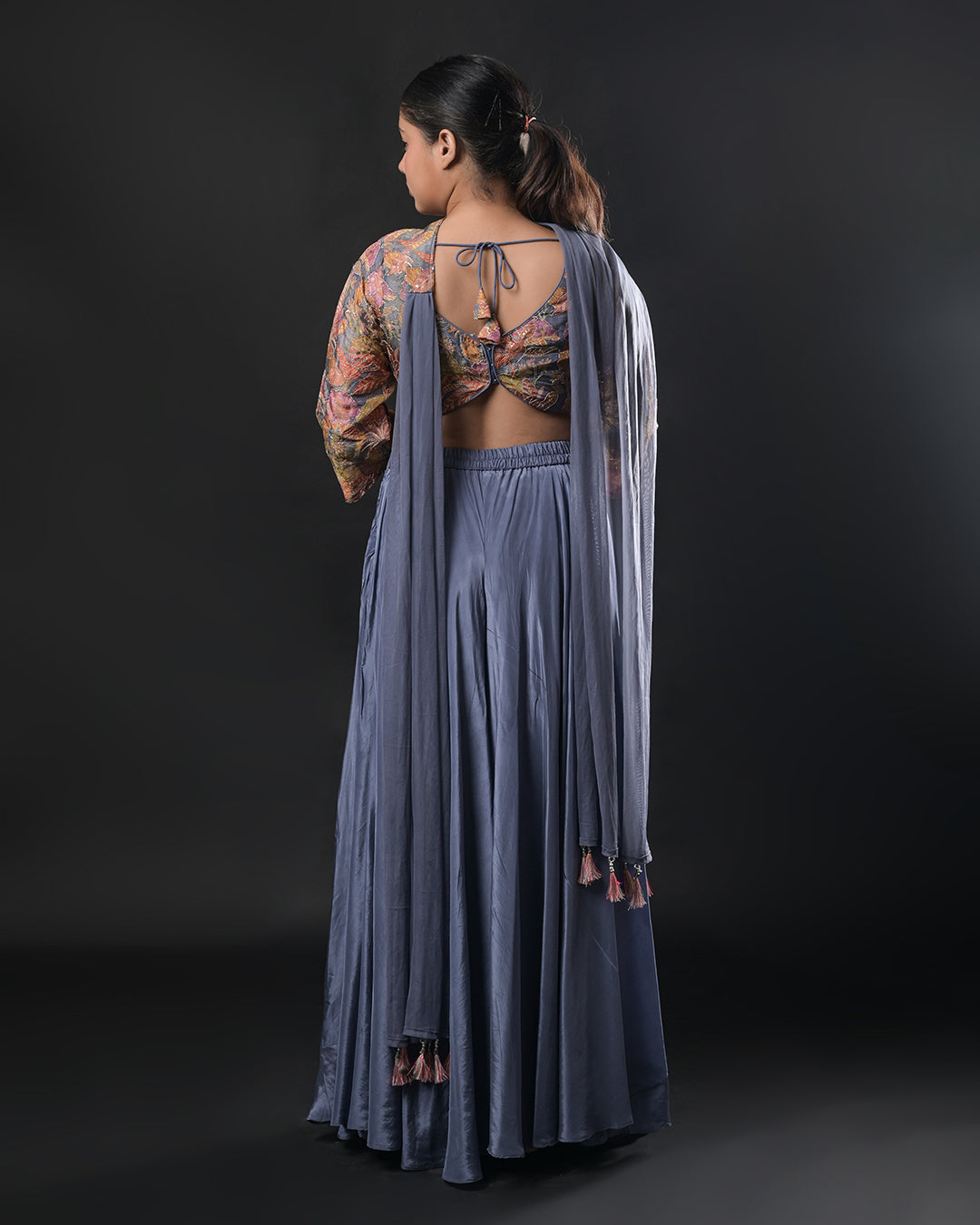 Dusky Iris Indo-Western Dress