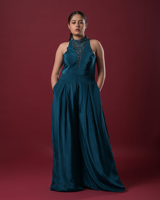 Deep Teal Majesty jumpsuit